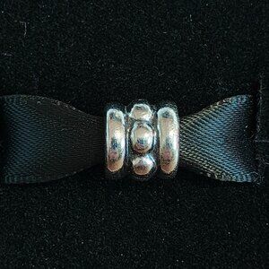 Authentic Pandora Retired Row Dots Charm 790162 Sterling Silver